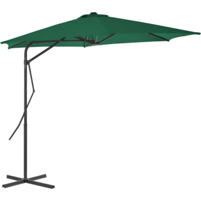 Afbeelding van Parasol met stalen paal 300 cm groen