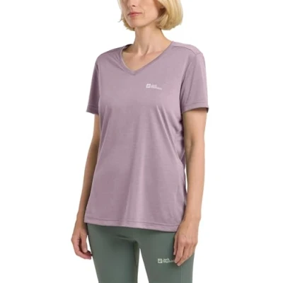 Afbeelding van Jack Wolfskin Crosstrail Tshirt basic, Dames, Maat: Small, Wild blossom