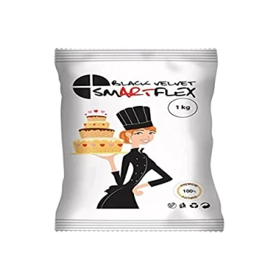Afbeelding van Smartflex Fondant Zwart Velvet 1kg Decoraties