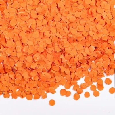 Afbeelding van Confetti oranje papier 100gr