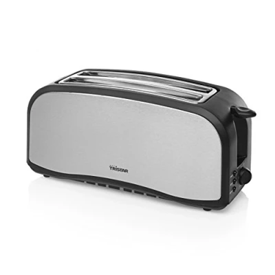 Image de Tristar br 1046 grille pain deux longues fentes parois en acier inoxydable