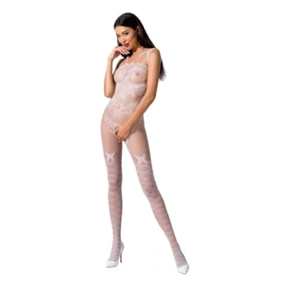 Afbeelding van Passion Woman BODYSTOCKINGS Bs076 Bodystocking White One Size