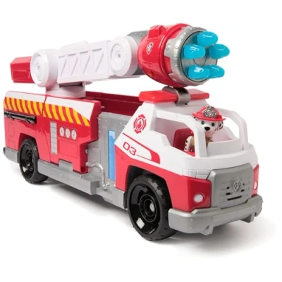 Afbeelding van PAW Patrol Brandweerredding Marshall&#039;s Brandweerwagen met Marshall figuur, licht, lanceerder en geluidseffecten