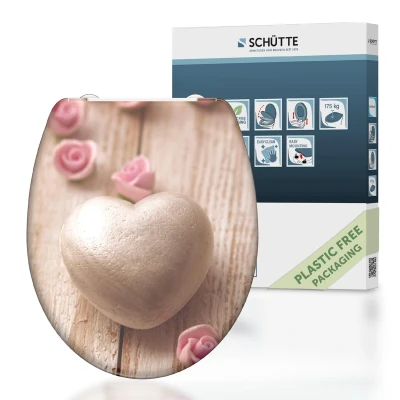 Afbeelding van Toiletbril met soft close ROMANTIC duroplast print