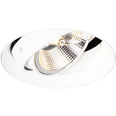 Afbeelding van QAZQA Moderne inbouwspot wit GU10 AR111 rond trimless Oneon