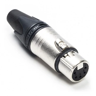 Afbeelding van XLR connector Neutrik 5 pin (Metaal, Vrouwelijk, Trekontlasting)