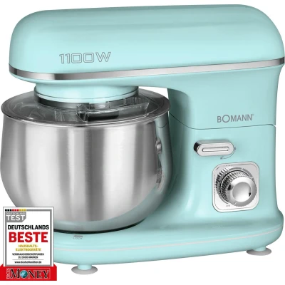 Afbeelding van Bomann KM 6030 Kneedmachine Keukenmachine 1100 watt 5 liter Groen/Mint