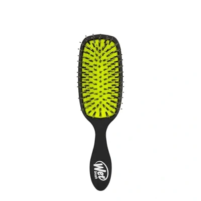 Afbeelding van Wet Brush Shine Enhancer Haarborstel Ultra zachte IntelliFlex natuurlijke varkenshaar Zwart