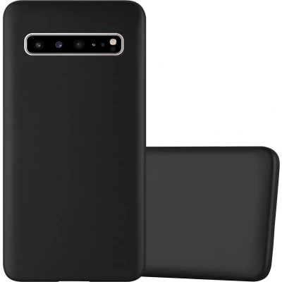 Afbeelding van Cadorabo Hoesje geschikt voor Samsung Galaxy S10 5G in METALLIC ZWART Beschermhoes gemaakt van flexibel TPU silicone Case Cover