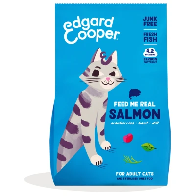 Afbeelding van Edgard&amp;Cooper Adult Zalm Kattenvoer 2 kg