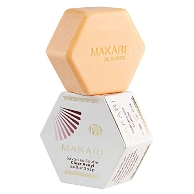 Afbeelding van Makari Clear Acnyl Sulfur Soap Bestrijdt acne van binnenuit