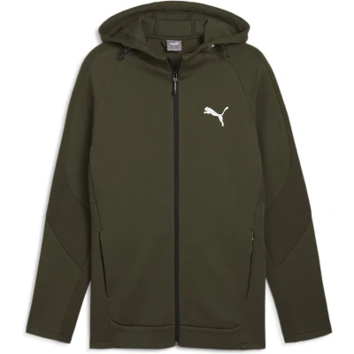 Afbeelding van Puma Evostripe Fullzip Sweater met rits, Heren, Maat: Large, Dark olive