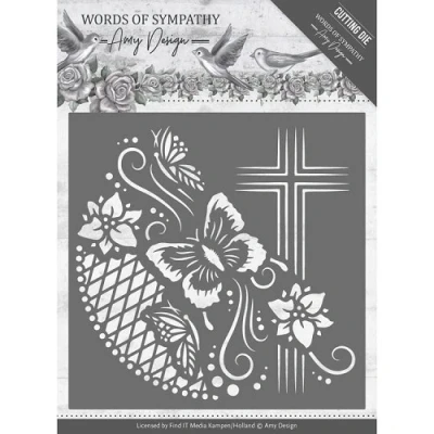Afbeelding van Dies Amy Design Words of Sympathy Cross Frame