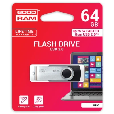 Image de Clé usb 64go Goodram Twister 3.0 noir