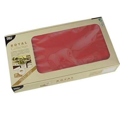 Afbeelding van Papstar, Royal Collection tafelkleden, 80 x cm, rood, 20 stuks