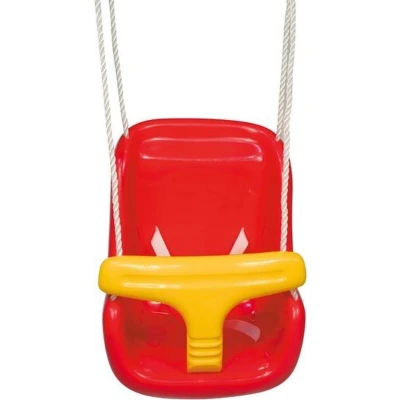 Afbeelding van Hörby bruk® Baby Schommelzit rood zitje Made in Sweden Schommel 2 jaar garantie
