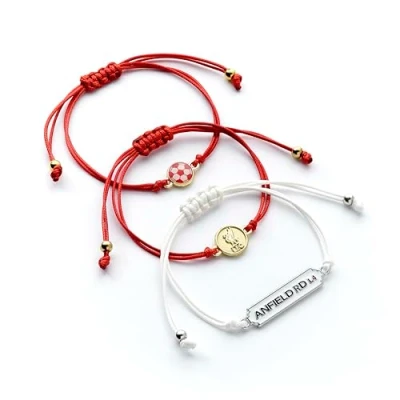 Afbeelding van The Carat Shop Liverpool Voetbal Club Vriendschaps Armband Set