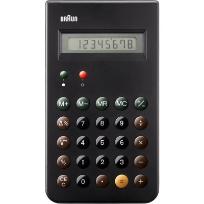 Afbeelding van Braun BNE001BK Zakrekenmachine Zwart Aantal displayposities: 8 (b x h d) 82 139 16 mm