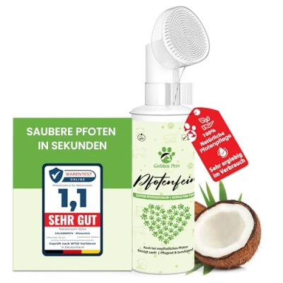Afbeelding van Test note zeer goed, hondenpootreiniger en kattenpootreiniger, 200 ml, 100% natuurlijk schuim voor het reinigen onderhouden van hondenpoten, watervrij, hondenaccessoires hondenverzorging