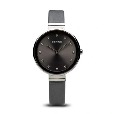 Afbeelding van BERING 12034 609 Horloge Satijn/leer Zilverkleurig Ø 34 mm