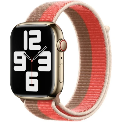 Afbeelding van Apple origineel Sport Loop Watch 38mm / 40mm 41mm Pink Pomelo Tan ML2P3ZM/A