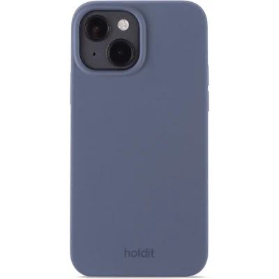 Afbeelding van Holdit Hoesje Geschikt voor iPhone 15 Siliconen Silicone Case donkerblauw
