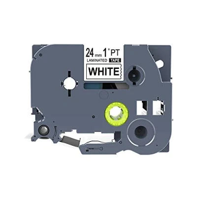 Afbeelding van IDIK Tape zwart op wit compatibel met Brother TZ Tze 251 24mm P Touch