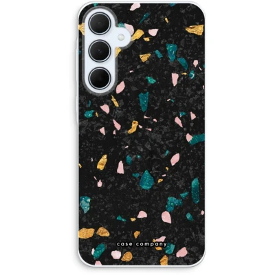 Afbeelding van Case Company® hoesje geschikt voor Samsung Galaxy A35 Terrazzo N10 Soft Cover Telefoonhoesje Bescherming aan alle Kanten en Schermrand