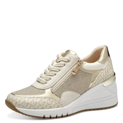 Afbeelding van Marco Tozzi 2 23723 41, damessneakers, Crème