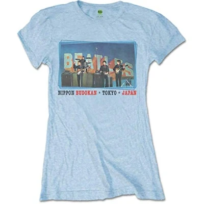 Afbeelding van The Beatles Nippon Budokan Dames T shirt XL Blauw