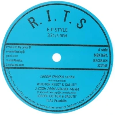 Afbeelding van Winston Reedy &amp; Joseph Cotton Vin Gordon Ansel Boom Shacka Lacka (7&quot; Vinyl Single)