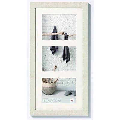 Image de walther design Cadre photo blanc crème 3X 15x20 cm Galerie avec passe partout, Home en bois HO352W