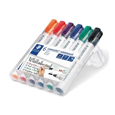 Image de STAEDTLER Marqueur tableau blanc 351 Lumocolor, étui de 6