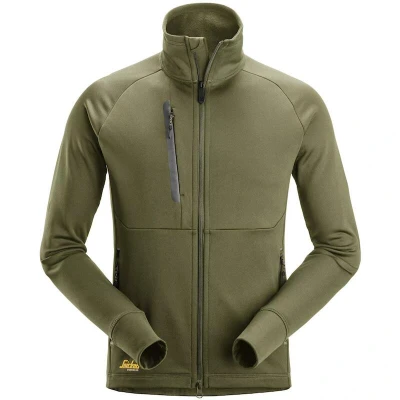 Afbeelding van Snickers 8023 FlexiWork, Polartec Power Stretch Jack Khaki Groen