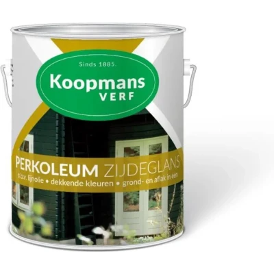 Afbeelding van Koopmans Perkoleum Zijdeglans Dekkend Ready Mixed 0,75 ltr 240 antiekbruin Buitengevel &amp; Tuin