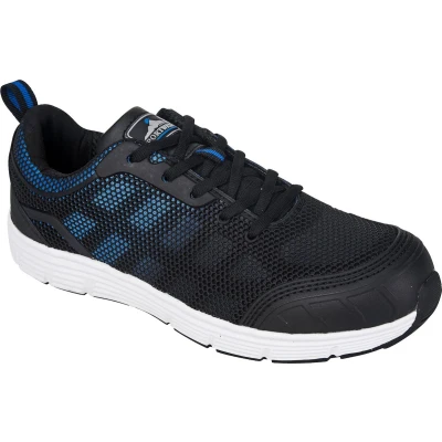 Afbeelding van Sportschoen Tove Trainer Steelite S1P Zwart/Blauw FT15 Portwest