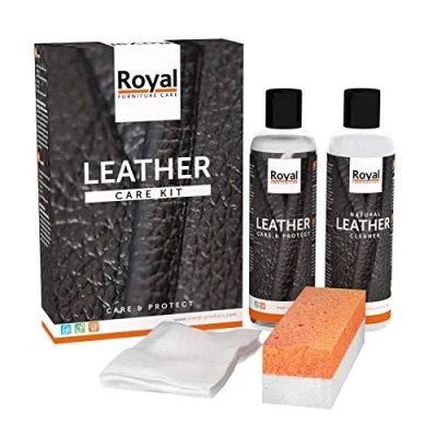 Afbeelding van royal furniture care leather kit clean protect 2 x 150 ml