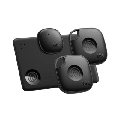 Afbeelding van Tile Essentials (2024) Bluetooth Trackers voor Sleutels, Portemonnees. Werkt met iOS + Android. 4 Pack