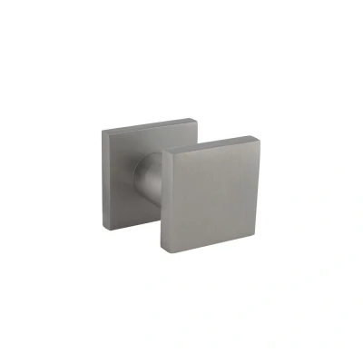 Afbeelding van Intersteel deurknop voordeur vierkant 58x58mm éénzijdige montage aluminium