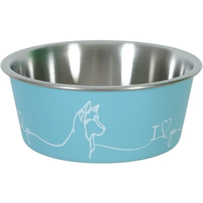 Afbeelding van Zolux love voerbak hond blauw 20,6 cm 1.7 ltr