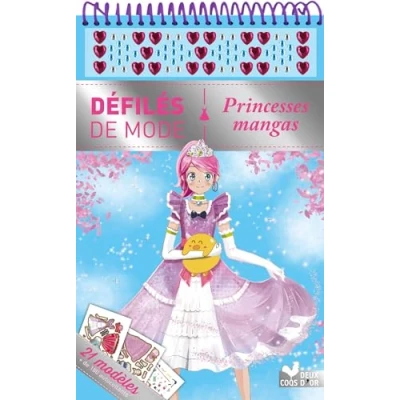 Afbeelding van PRINCESSES MANGAS (21 MODELES + 7 PLANCHES D&#039;AUTOCOLLANTS)