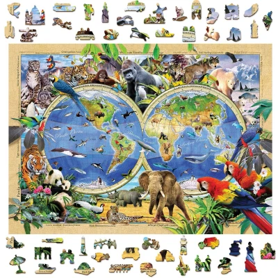 Afbeelding van Puzzel Animal Kingdom Map