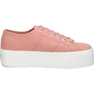 Afbeelding van Superga 2790 Cotw Linea Veterschoenen Laag koraal rood Maat 41