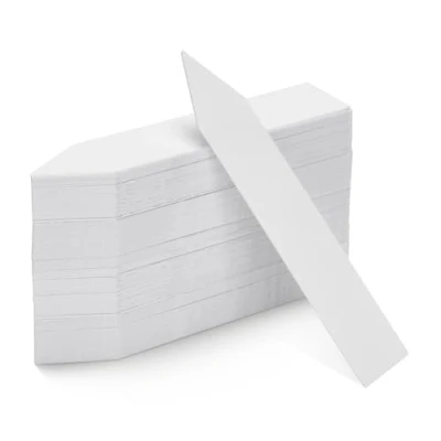 Afbeelding van KINGLAKE kunststof plantenlabel 100 stuks, wit tuinlabel 10x2cm