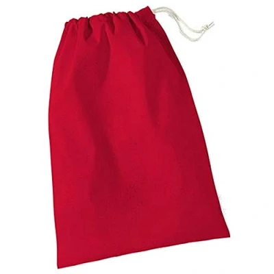 Afbeelding van Westford Mill Cotton Stuff Bag WM115 Classic Red XS (14 x 20 cm)