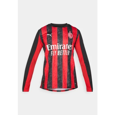 Afbeelding van AC Milan 25/26 thuisshirt met lange mouwen voor Heren, Zwart/Rood, Maat XL PUMA