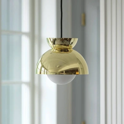 Afbeelding van FRANDSEN Vlinder hanglamp, messingkleurig, Ø 21 cm