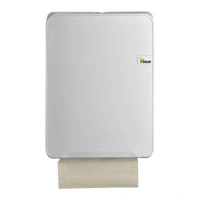 Afbeelding van E Tissue Vouwhanddoekdispenser C vouw en Multifold Wit