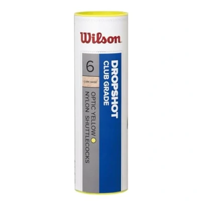 Afbeelding van Wilson Badminton Shuttles Nylon/kurk Geel 6 Stuks
