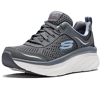Afbeelding van Skechers D&#039;Lux Walker Infinite Motion 149023 CCLV, Vrouwen, Grijs, Sneakers,Sportschoenen, maat: 37